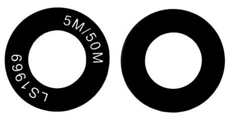 Samsung A145 A14 4G/A146 A14 5G kameros stikliukas juodas (UltraWide stikliukas) 1vnt (service pack)