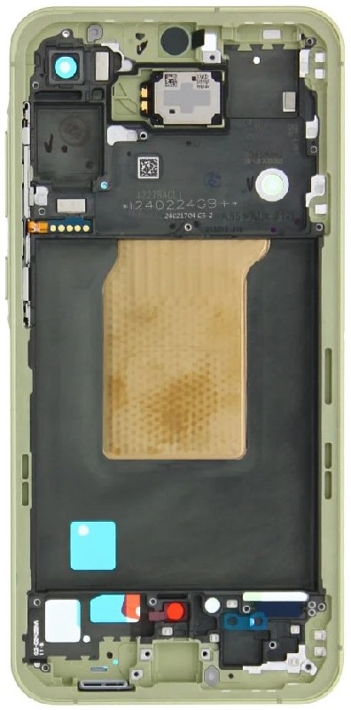LCD screen Samsung A556 A55 5G with touch screen and frame Awesome Lemon original (assembled service pack)