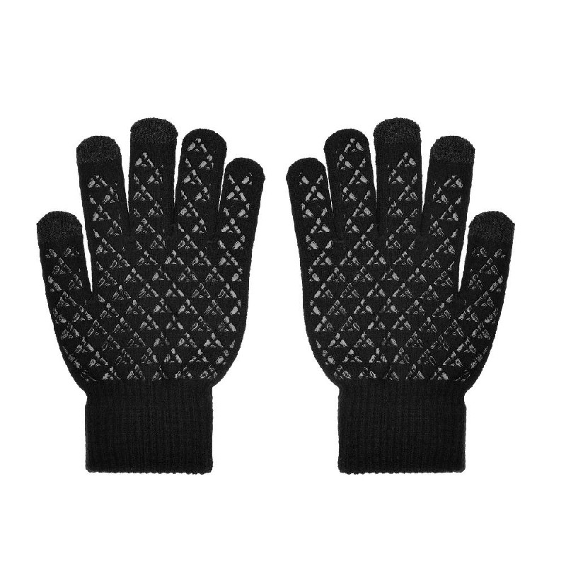 Universal touchscreen winter gloves Triangle Woman black