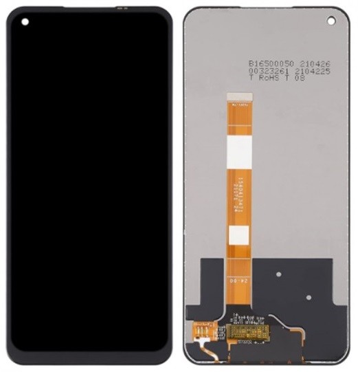 LCD ekranas Oppo A32/A33/A53/A53s/Realme 7i/C17/OnePlus Nord N100 su jutikliniu ekranu juodas ORG