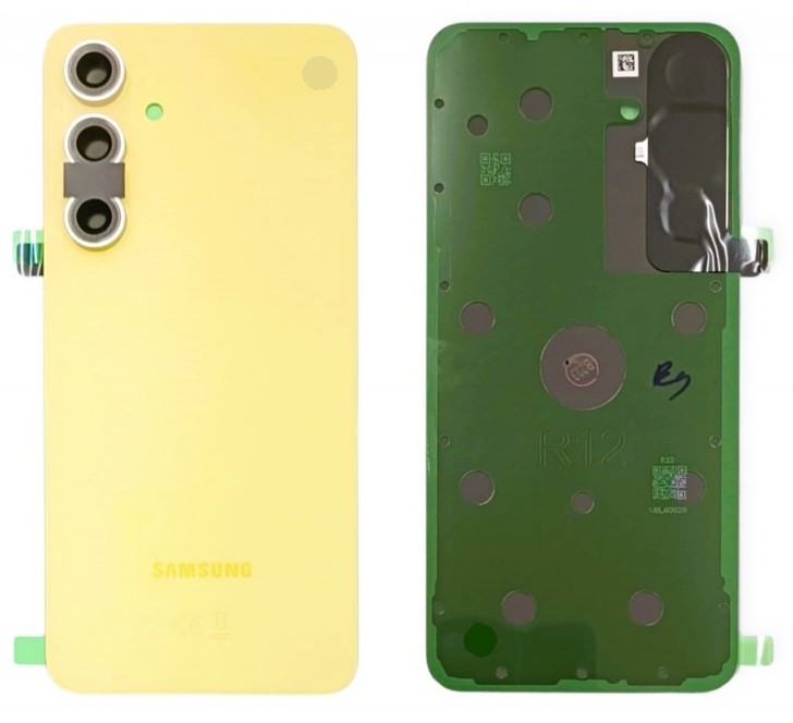 Galinis dangtelis Samsung S721 S24 FE geltonas originalus (service pack)