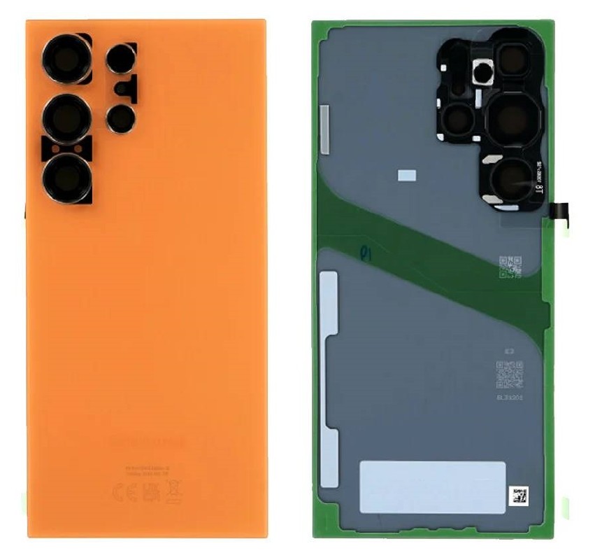 Galinis dangtelis Samsung S928 S24 Ultra titano oranžinis originalus (service pack)