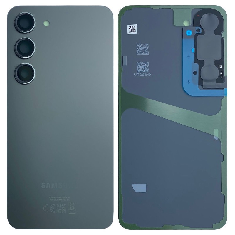 Задняя крышка для Samsung S911 S23 чёрная Оригинал (сервисная упаковка)