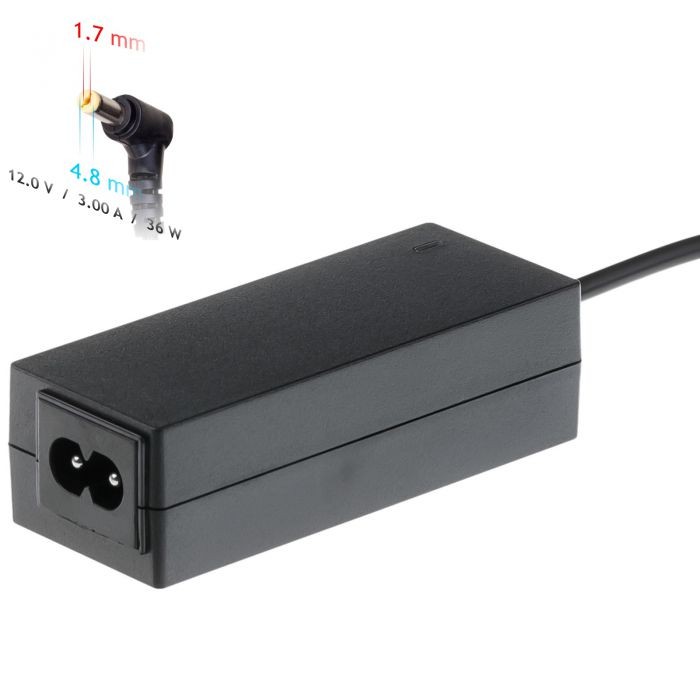 Įkroviklis nešiojamajam kompiuteriui Akyga AK-ND-49 (12V / 3.0A 36W 4.8 x 1.7mm) ASUS 1.2m
