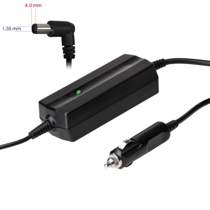 Automobilinis įkroviklis nešiojamam kompiuteriui Akyga AK-ND-78 (19.V /2.37A 45W 4.0 x 1.35mm) ASUS 1.2m