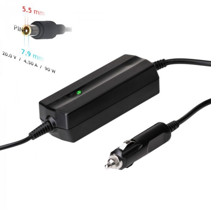 Akyga AK-ND-39 car charger for laptop (20V / 4.5A 90W 7.9 x 5.5mm + pin) Lenovo 1.2m