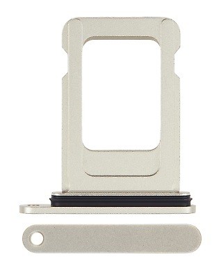 Лоток SIM-карты для iPhone 15 15 Plus жёлтый Single SIM Оригинал