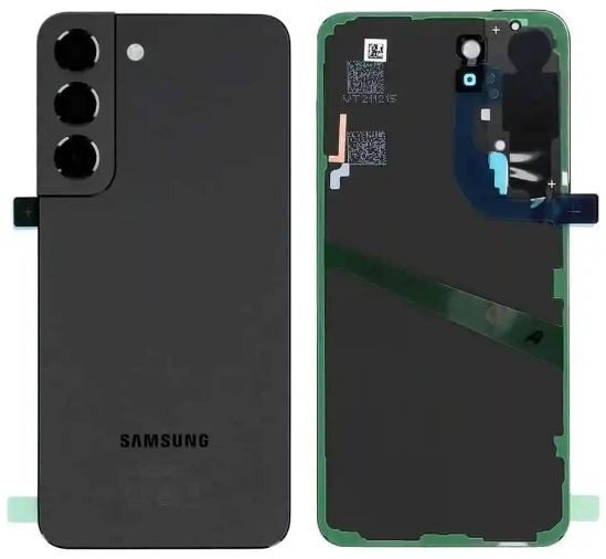 Galinis dangtelis Samsung S901 S22 vaiduoklio juodas originalus (naudotas kokybė C)