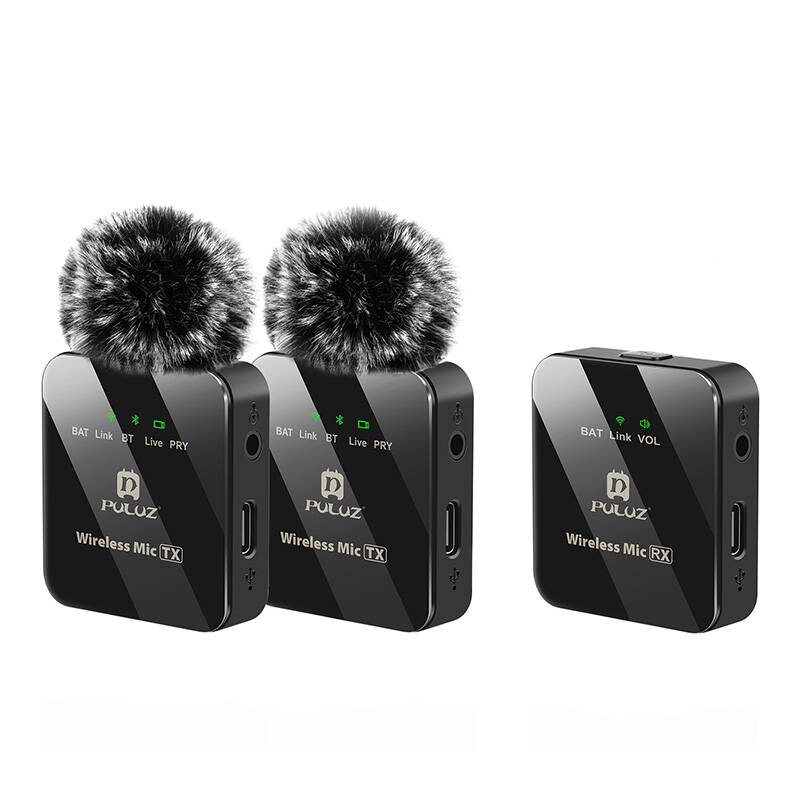 PULUZ wireless lavalier microphone 2 TX + 1 RX