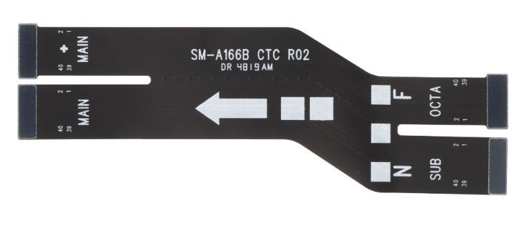 Flex Samsung A165 A16 4G/A166 A16 5G/A175 A17 4G/A176 A17 5G pagrindinės plokštės laidas (SUB-OCTA) originalus (service pack)