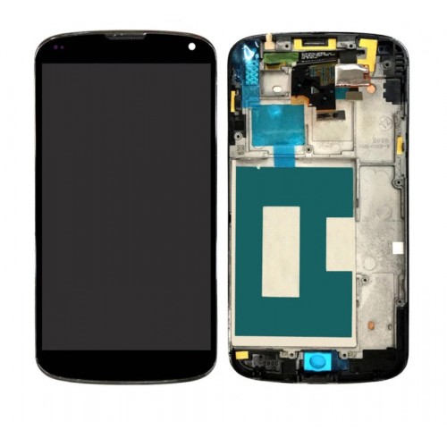 LCD ekranas suderinamas su LG E960 Nexus 4 su rėmeliu juodas HQ