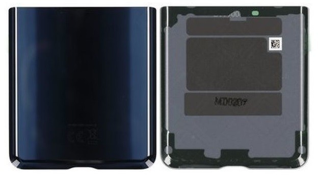 Задняя верхняя крышка для Samsung Galaxy Z Flip F700 чёрная Оригинал (сервисная упаковка)