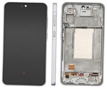 LCD ekranas Samsung A366 A36 5G su jutikliniu ekranu ir rėmeliu Awesome Lavender originalus (surinktas serviso paketas)