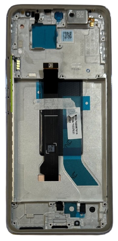 LCD ekranas Xiaomi Redmi Note 14 Pro 5G su lietimui jautriu ekranu su rėmu Lavender Purple originalus (service pack)