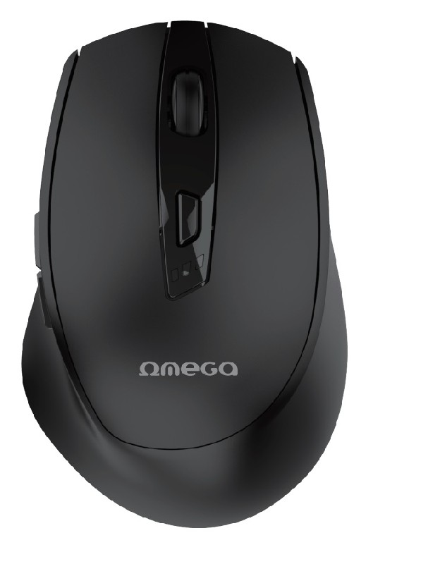 Mouse OMC529RWB wireless (rechargeable USB-C), black