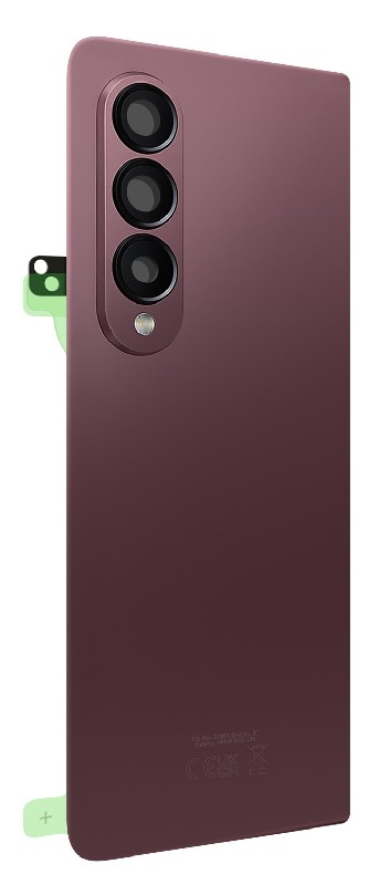 Задняя крышка для Samsung F936 Galaxy Z Fold 4 бордовая Оригинал (б/у Grade A)