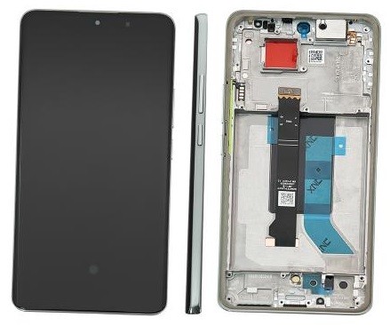 LCD ekranas Xiaomi Poco X7 5G su jutikliniu ekranu su rėmeliu žalias originalus (aptarnavimo pakuotė)