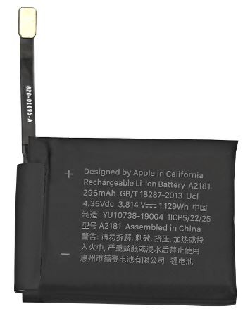 Аккумулятор Оригинал для Watch Series 5 44mm 296mAh A2181