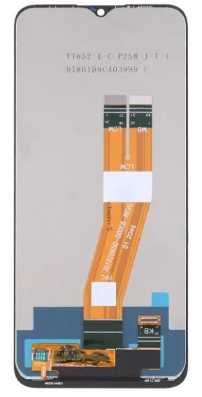 LCD ekranas Samsung A025G A02s 2020 su jutikliniu ekranu juodas ORG