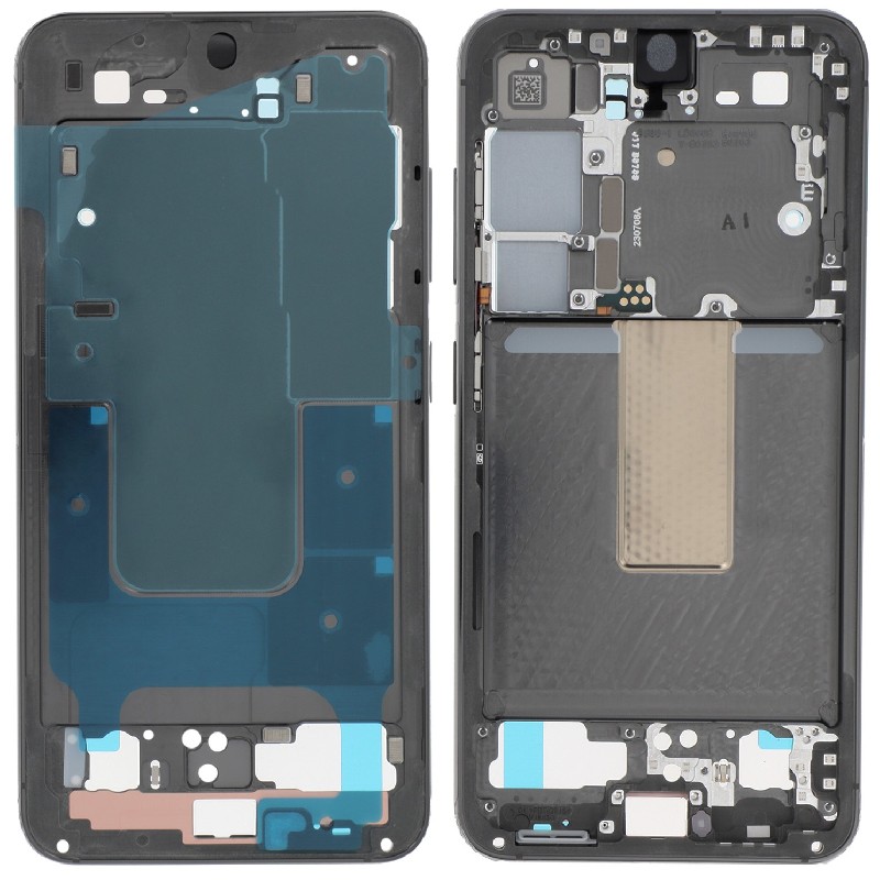 Средняя рамка Samsung S911 S23 Phantom Black Оригинал (б/у Grade B)