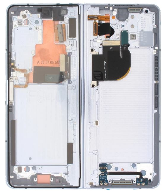 Middle housing Samsung F946 Z Fold5 5G Icy Blue originalus (used Grade B)