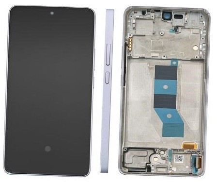 LCD экран Xiaomi Poco M7 Pro 5G с тачскрином с рамкой фиолетовый Оригинал (сервисная упаковка)