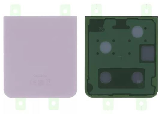Apatinis galinis dangtelis Samsung F731 Z Flip 5 Lavender originalus (naudotas Grade B)