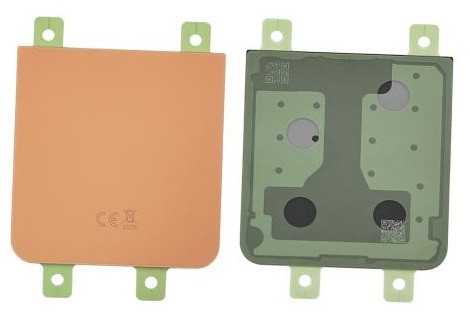 Нижняя задняя крышка для Samsung F741 Z Flip 6 персиковый Оригинал (б/у Grade A)