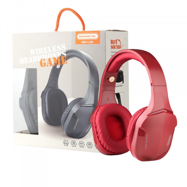 Bluetooth ausinės Somostel (CJ08) raudonos