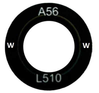 Samsung A566 A56 5G kameros stikliukas juodas (plataus kampo stikliukas) 1vnt. (service pack)
