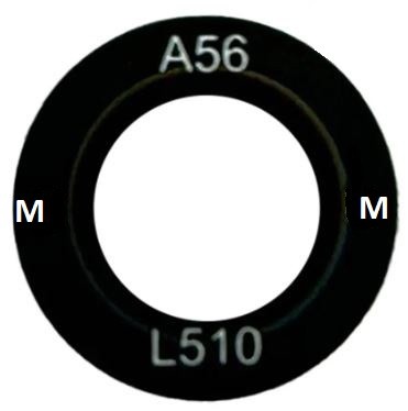 Samsung A566 A56 5G kameros stikliukas juodas (makro stikliukas) 1vnt. (service pack)