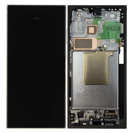 LCD ekranas Samsung S928 S24 Ultra su lietimo ekranu ir rėmeliu Titanium Black/Blue/Green originalus (surinktas service pack)