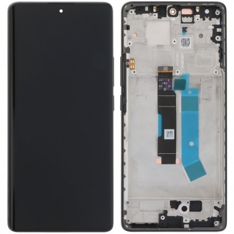 LCD ekranas Xiaomi Redmi Note 14 Pro 4G su lietimui jautriu ekranu su rėmu juodas OLED