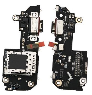 Flex Xiaomi 14T with charging connector and microphone, SIM card contact original (service pack)