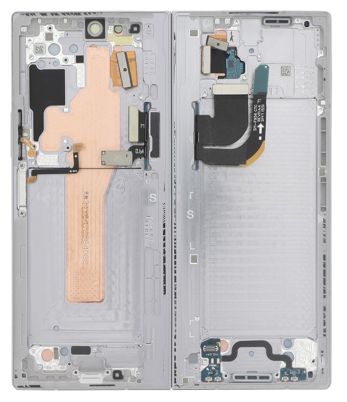 LCD ekranas Samsung F956 Z Fold6 5G su jutikliniu ekranu (Vidinis) Silver Shadow originalus (naudotas Grade C)