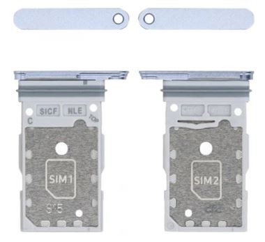 SIM kortelės laikiklis Samsung S931 S25/S936 S25 Plus Icy blue originalus (service pack)