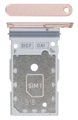 SIM card holder Samsung S931 S25/S936 S25 Plus Pink Gold original (service pack)