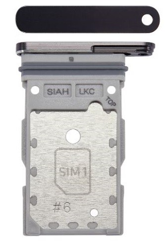 Держатель SIM-карты Samsung S938 S25 Ultra Titanium Jetblack оригинальный (service pack)