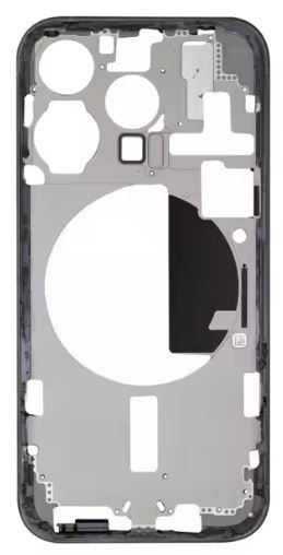 Vidurinis korpusas iPhone 15 Pro Black Titanium originalus (naudotas Grade A)
