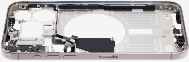 Средняя рамка iPhone 15 Pro Natural Titanium Оригинал (б/у Grade A)