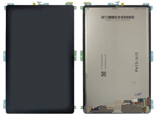 LCD ekranas Samsung P620/P625 Tab S6 Lite 2024 su lietimo ekranu juodas originalus (paslaugų paketas)