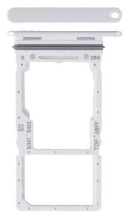 SIM kortelės laikiklis Samsung A266 A26 5G baltas originalus (service pack)