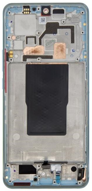 LCD screen Xiaomi 12T/12T Pro with touch screen with frame Blue original (used Grade B)