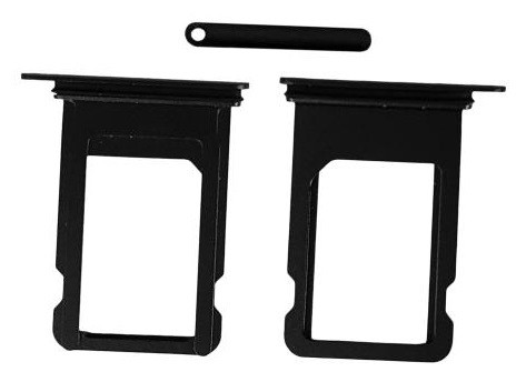 SIM kortelės laikiklis iPhone 8/SE 2020/SE 2022 juodas originalus (naudotas, Grade A)