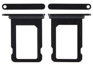 SIM kortelės laikiklis iPhone 12 mini juodas originalus (naudotas Grade A)