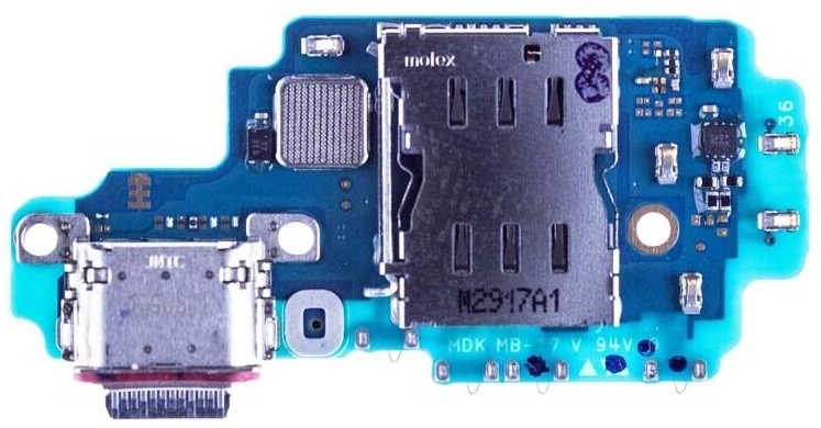 Flex Samsung S918 S23 Ultra for plugin, microphone, SIM reader original (used Grade A)