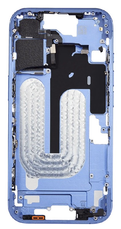 Средняя рамка iPhone 16 Ultramarine Оригинал (б/у Grade A)