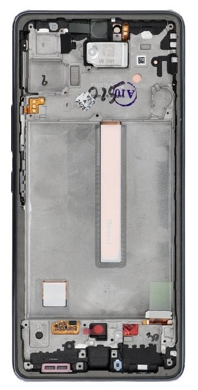 LCD ekranas Samsung A536 A53 5G 2022 su jutikliniu ekranu ir rėmu Awesome Black originalus (service pack)