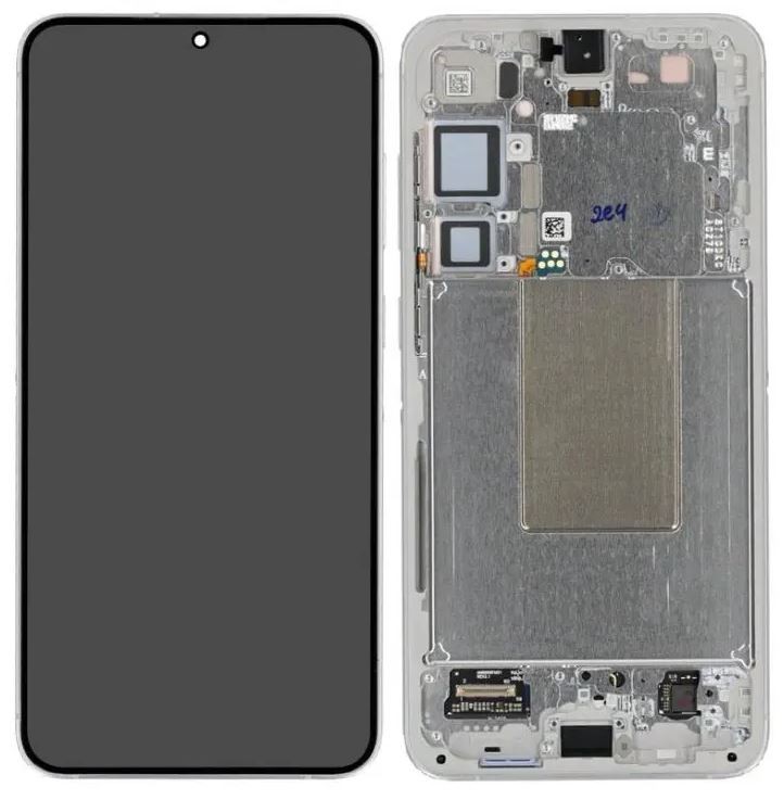 LCD ekranas Samsung S926 S24 Plus su lietimo ekranu ir rėmeliu Marble Grey originalus (surinktas service pack)