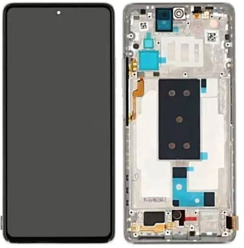 LCD экран Xiaomi 11T 5G с тачскрином с рамкой Moonlight White/Silver Оригинал (сервисная упаковка)